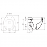 Toilet for Built-in Tank BTW V/H EGG