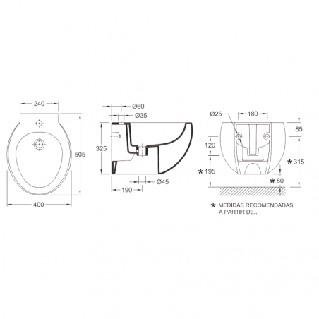 EGG Suspended Bidet