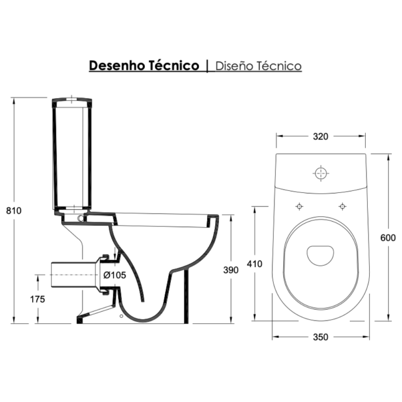 Opus White Toilet