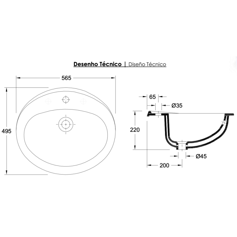 Lavabo Incasso Miramar Verde Acqua