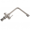 Grifo Cocina Osmósis TRIAVI GRIFERS®, 2 salidas, 3 vías, Alto Acero Inoxidable Pulido