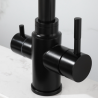 Grifo Cocina Osmósis TRIAVE Coal GRIFERS®, 2 salidas, 3 vías, Alto Acero Inoxidable Pulido