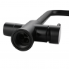 Grifo Cocina Osmósis TRIAVE Coal GRIFERS®, 2 salidas, 3 vías, Alto Acero Inoxidable Pulido