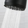 Grifo Cocina Fregadero IBREM Coal GRIFERS® Ducha Extraíble Negro, Caño Alto Acero Inoxidable Pulido