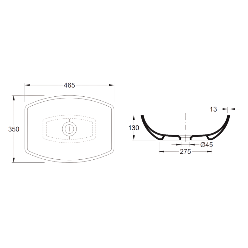 Slim ONE washbasin