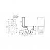 V/H DUE Toilette con serbatoio basso