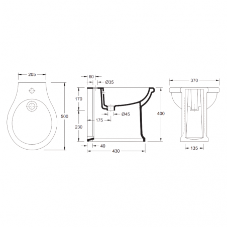 Bidet BTW NEOCLASSIC