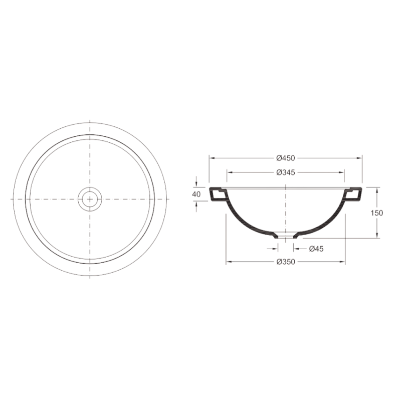 NEOCLASSICA Round Countertop Washbasin