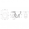 Built-in Tank Toilet BTW V/H OPUS