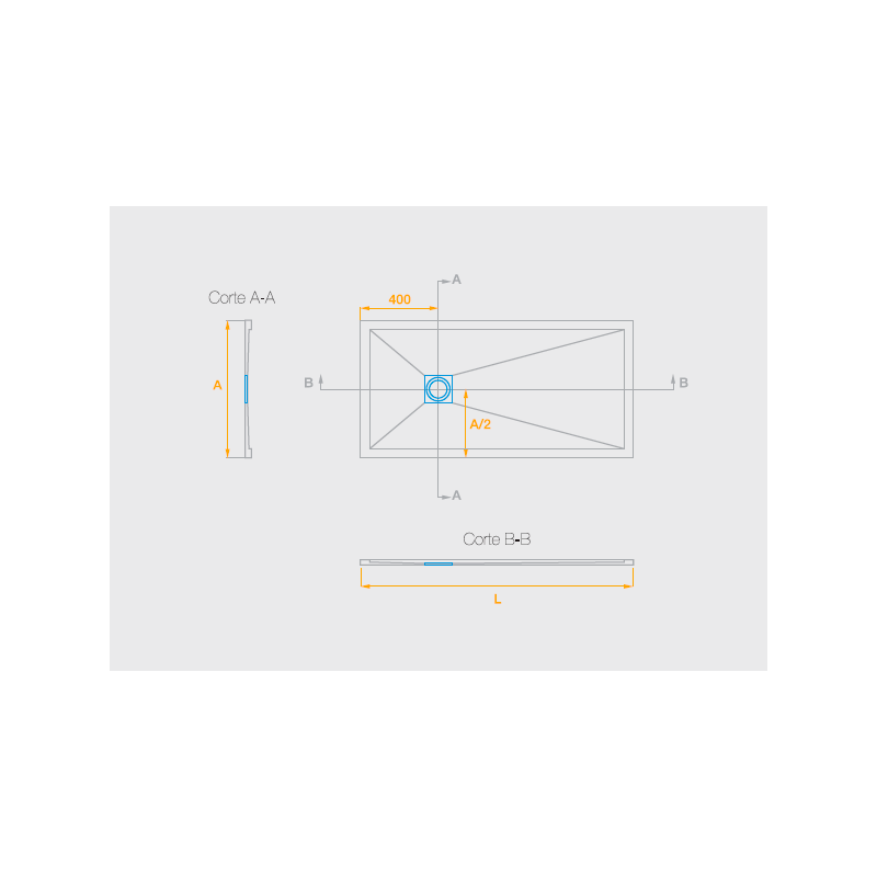 Plato Ducha Resina BORDER BASIC