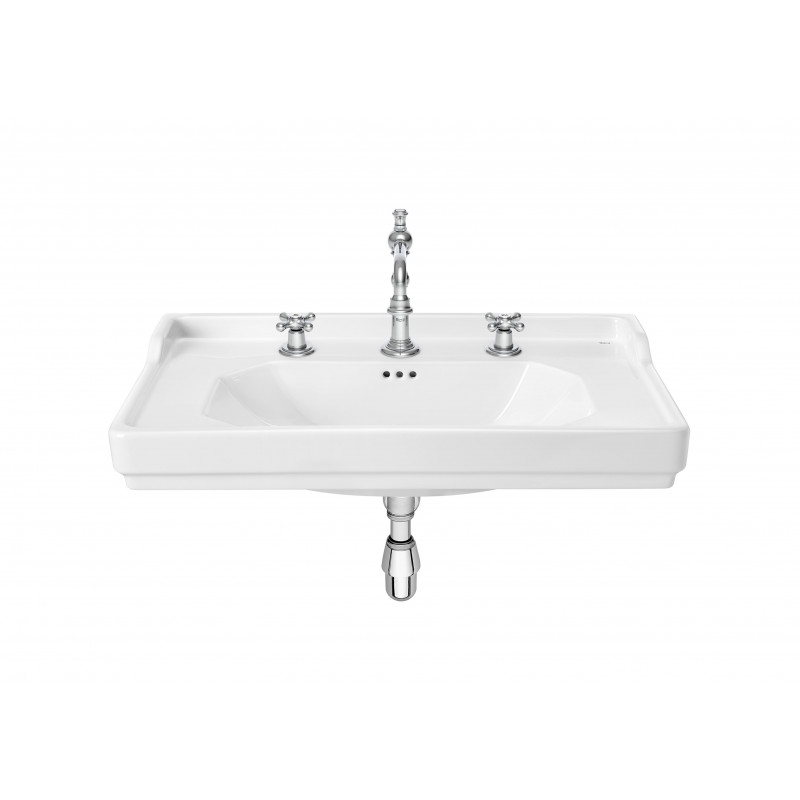 Porcelain Carmen sink Mural for pedestal with 3 ROCA holes
