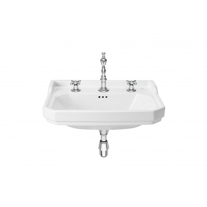 Porcelain Carmen sink Mural for pedestal with 3 ROCA holes