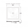 DOURO PLUS Ceramic Shower Tray