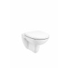 Debba ROUND suspended Rimless toilet with horizontal outlet ROCA