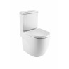Inodoro Meridian altura confort adosado a pared con salida dual ROCA
