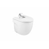 Wall-mounted compact Meridian bidet with Supralit® ROCA lid